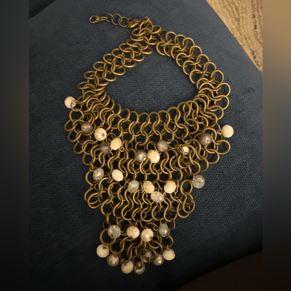 Elegant Gold Statement Necklace